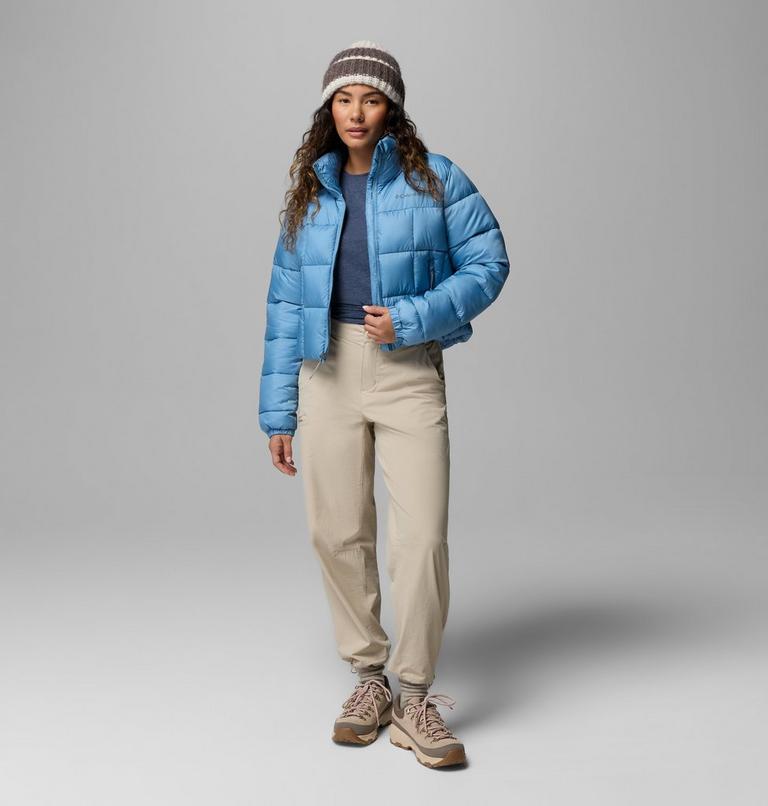 Women's Puffect III Cropped Puffer Jacket, Color: Rainy Day, image 2