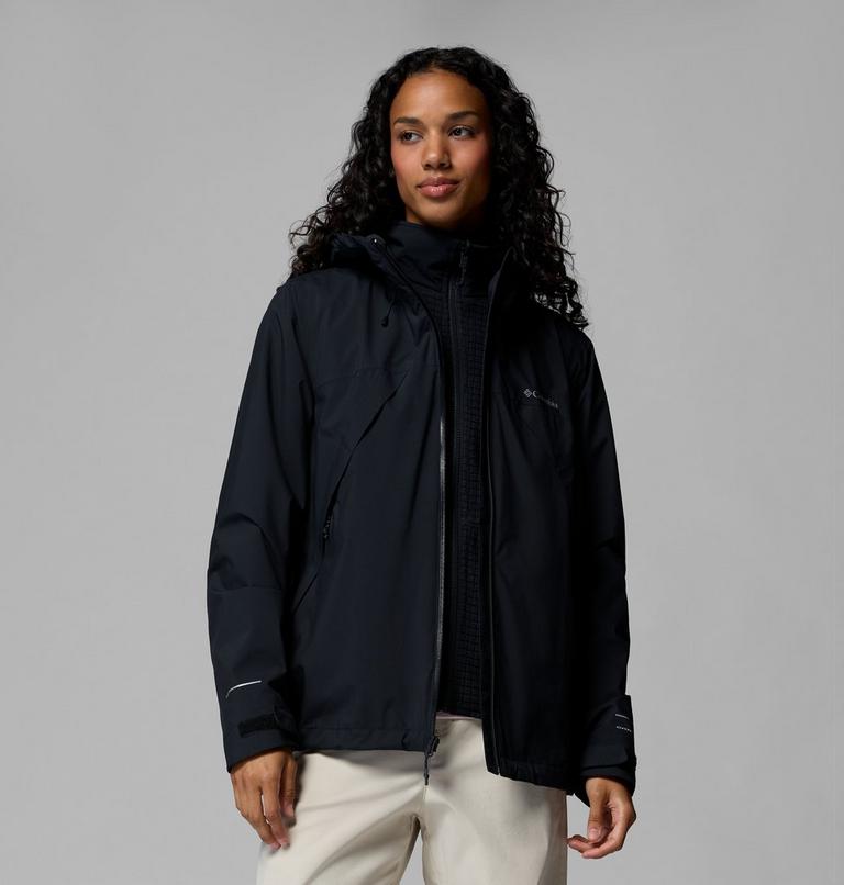Women's Trailborne 3-in-1 Waterproof Jacket, Color: Black, image 6