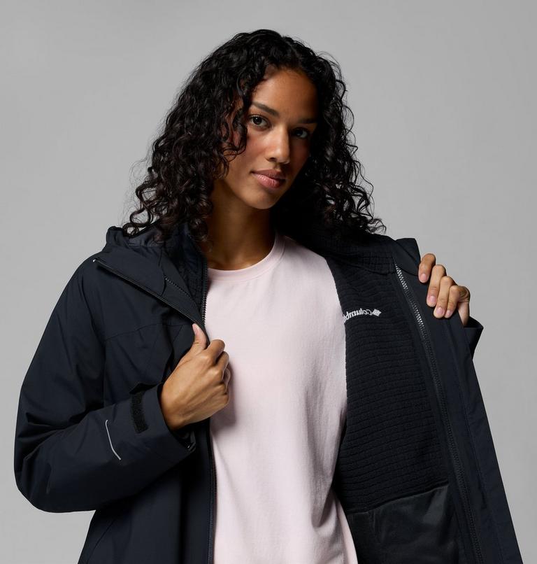 Women's Trailborne 3-in-1 Waterproof Jacket, Color: Black, image 7