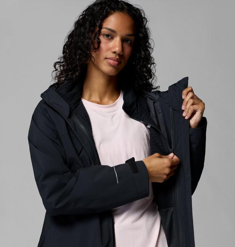Women's Trailborne 3-in-1 Waterproof Jacket, Color: Black, image 8