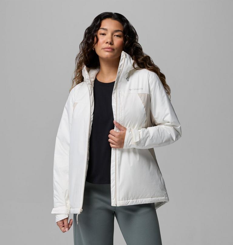 Women's Inner Limits Insulated Waterproof Jacket, Color: Sea Salt, Dark Stone, image 5