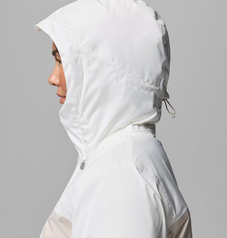 Women's Inner Limits Insulated Waterproof Jacket, Color: Sea Salt, Dark Stone, image 9