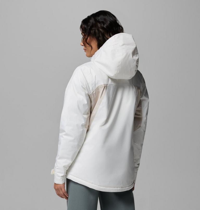 Women's Inner Limits Insulated Waterproof Jacket, Color: Sea Salt, Dark Stone, image 3