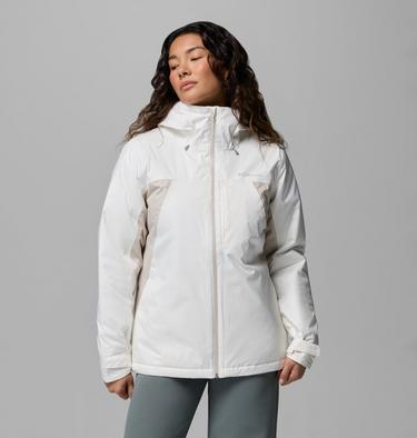 Women's Inner Limits Insulated Waterproof Jacket, Color: Sea Salt, Dark Stone, image 5
