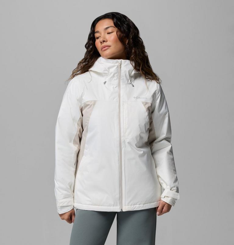 Women's Inner Limits Insulated Waterproof Jacket, Color: Sea Salt, Dark Stone, image 1