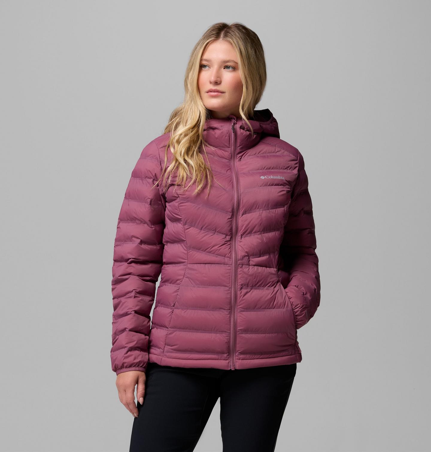 Женская куртка Columbia Terwilliger Trail Heat Seal Hooded, цвет: Состаренный розовато-лиловый — фото 1