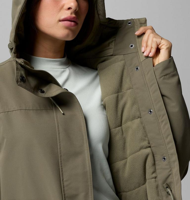 Women's Idyllwood Insulated Waterproof Jacket, Color: Stone Green, image 6