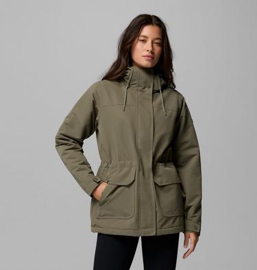 Veste Isol&eacute;e Imperm&eacute;able Idyllwood Femme, Color: Stone Green, image 1
