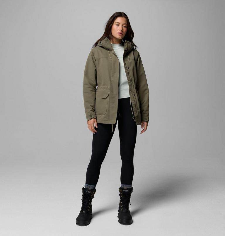 Women's Idyllwood Insulated Waterproof Jacket, Color: Stone Green, image 2