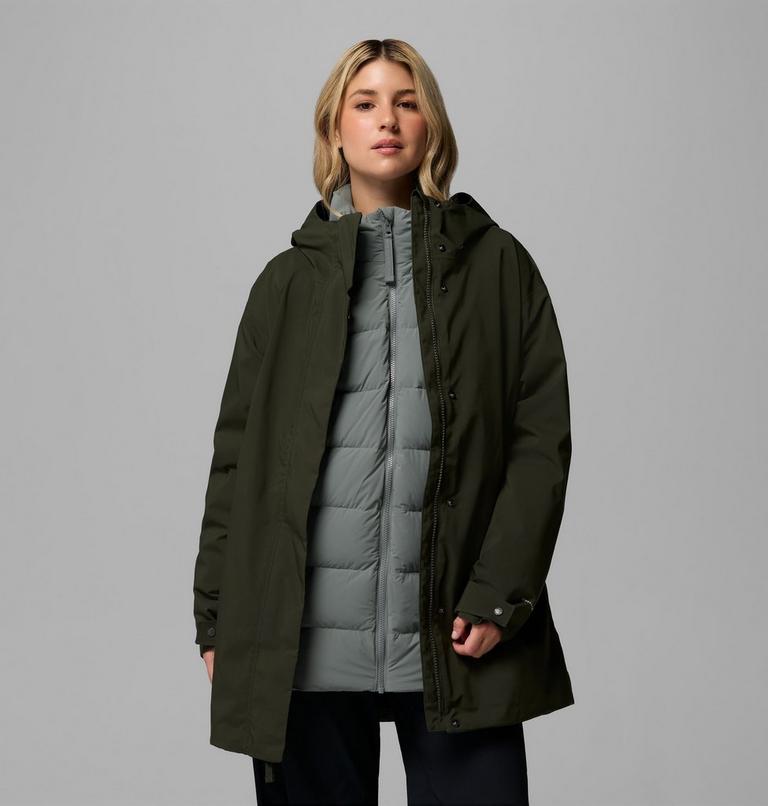 Amaze Puff 3-in-1 isolierte wasserdichte Jacke f&uuml;r Frauen, Color: Greenscape, image 5