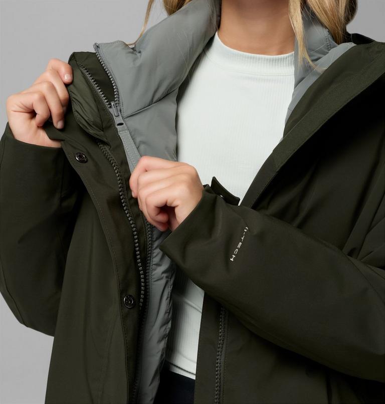 Amaze Puff 3-in-1 isolierte wasserdichte Jacke f&uuml;r Frauen, Color: Greenscape, image 7