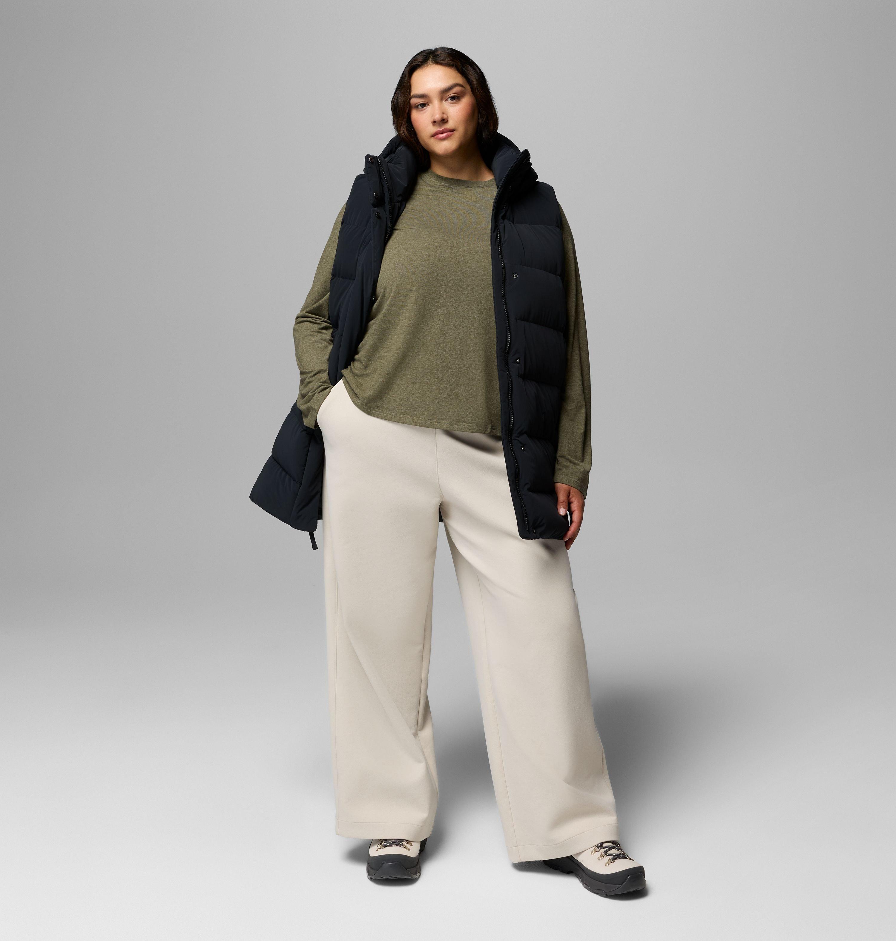 Women's Amaze Puff Mid Hooded Vest - Plus Size | 010 | 2X 2