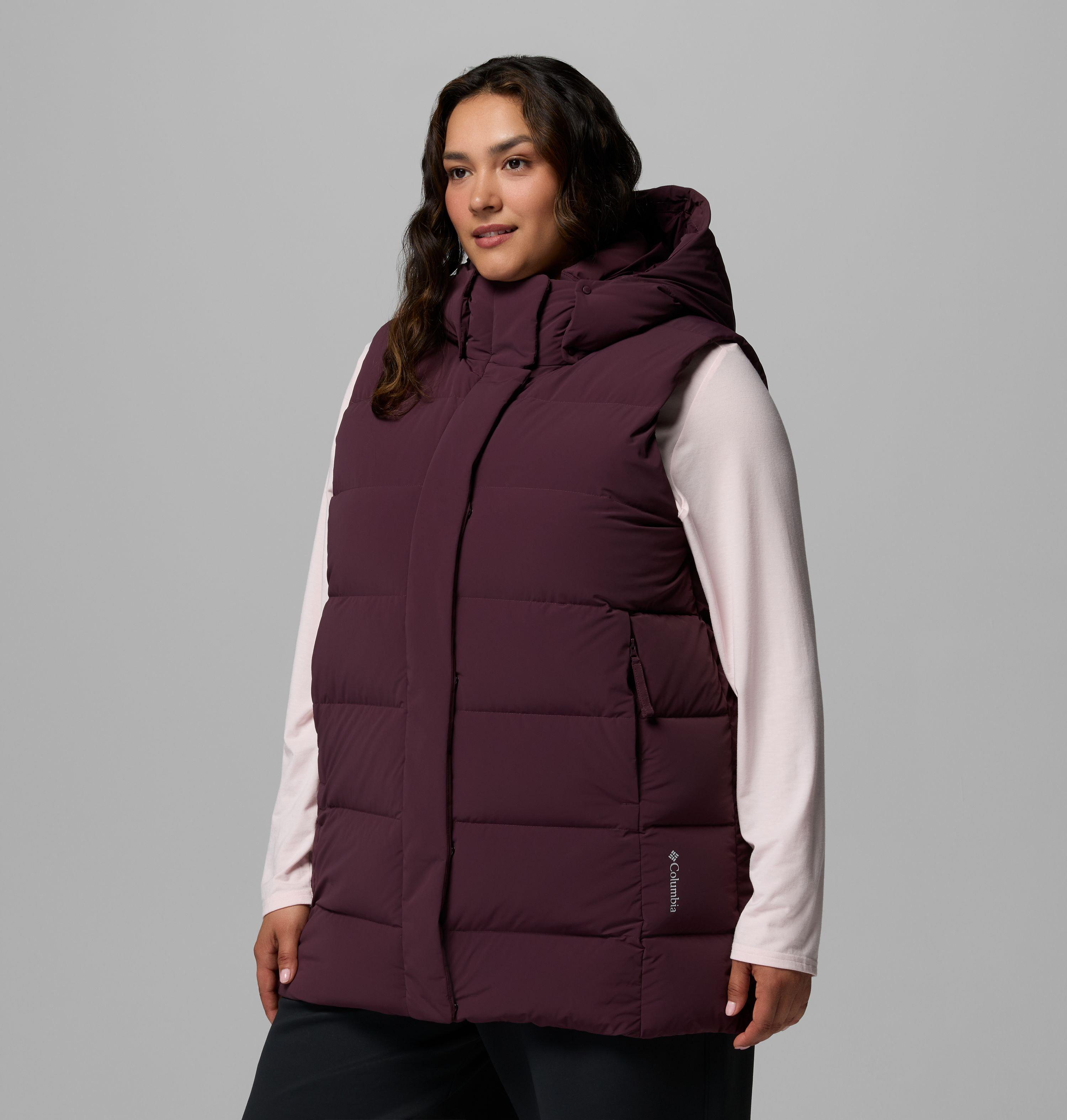 Women's Amaze Puff Mid Hooded Vest - Plus Size 4