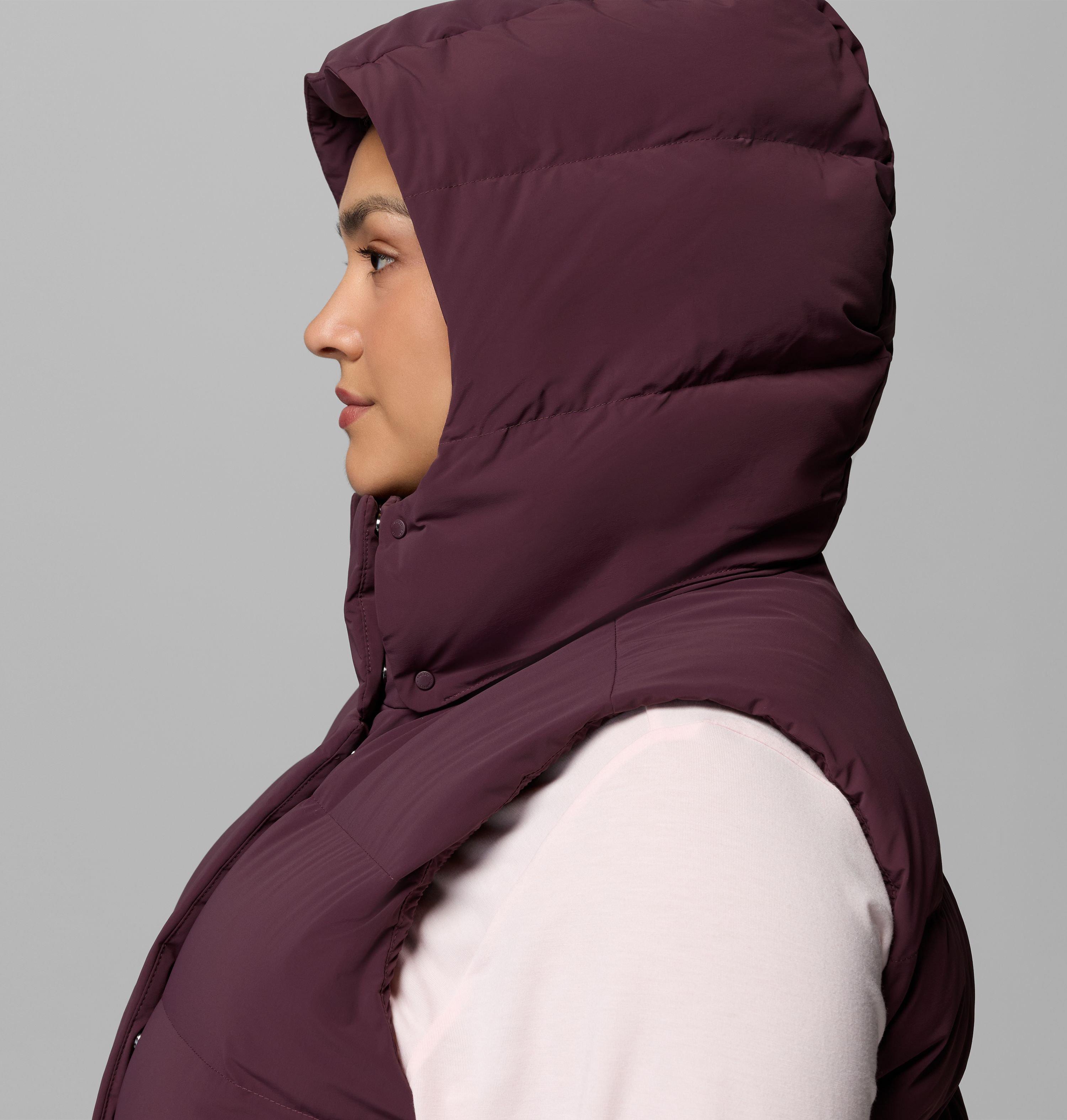 Women's Amaze Puff Mid Hooded Vest - Plus Size 8