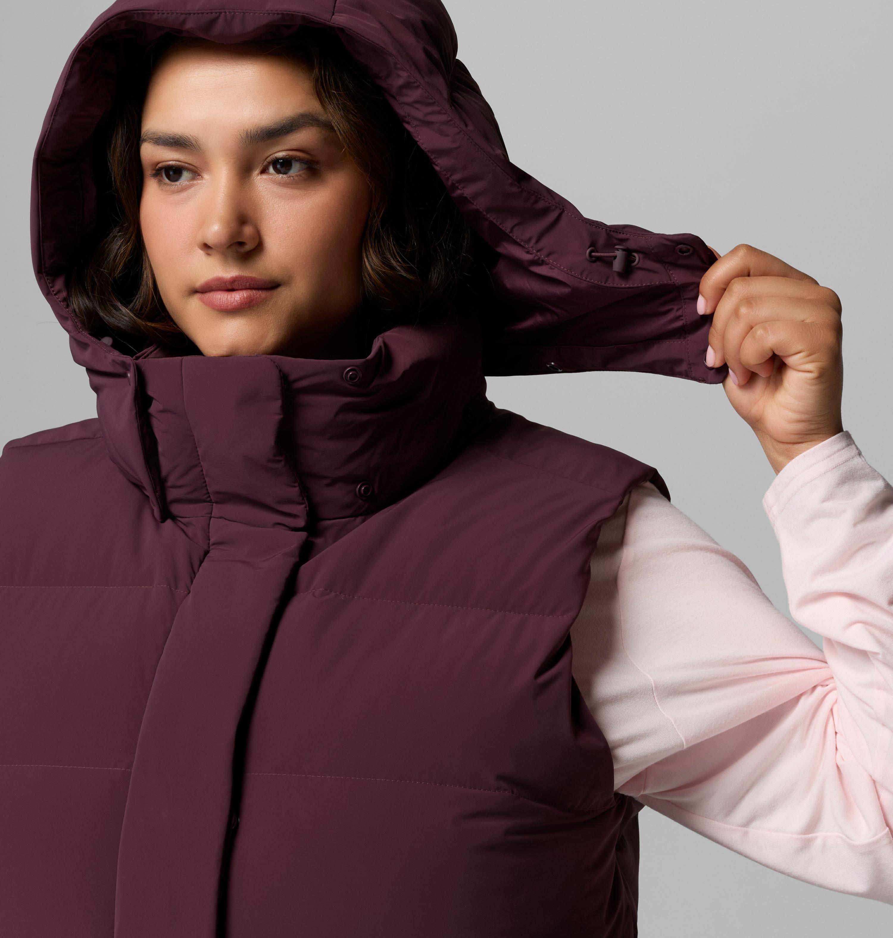 Women's Amaze Puff Mid Hooded Vest - Plus Size 9