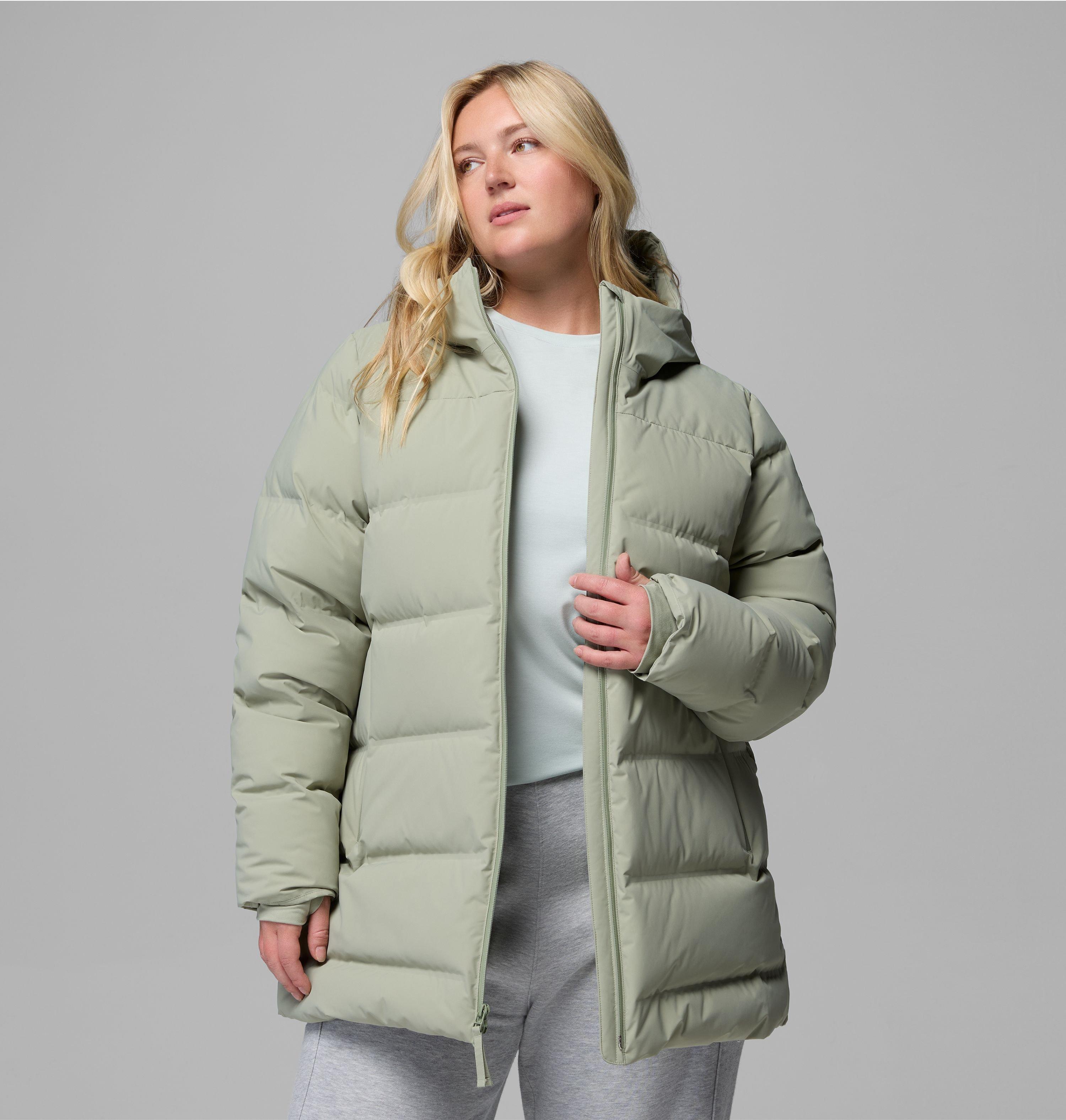 Femme – Manteau mi-long à capuchon Amaze Puff Heat Seal – Grandes tailles 5