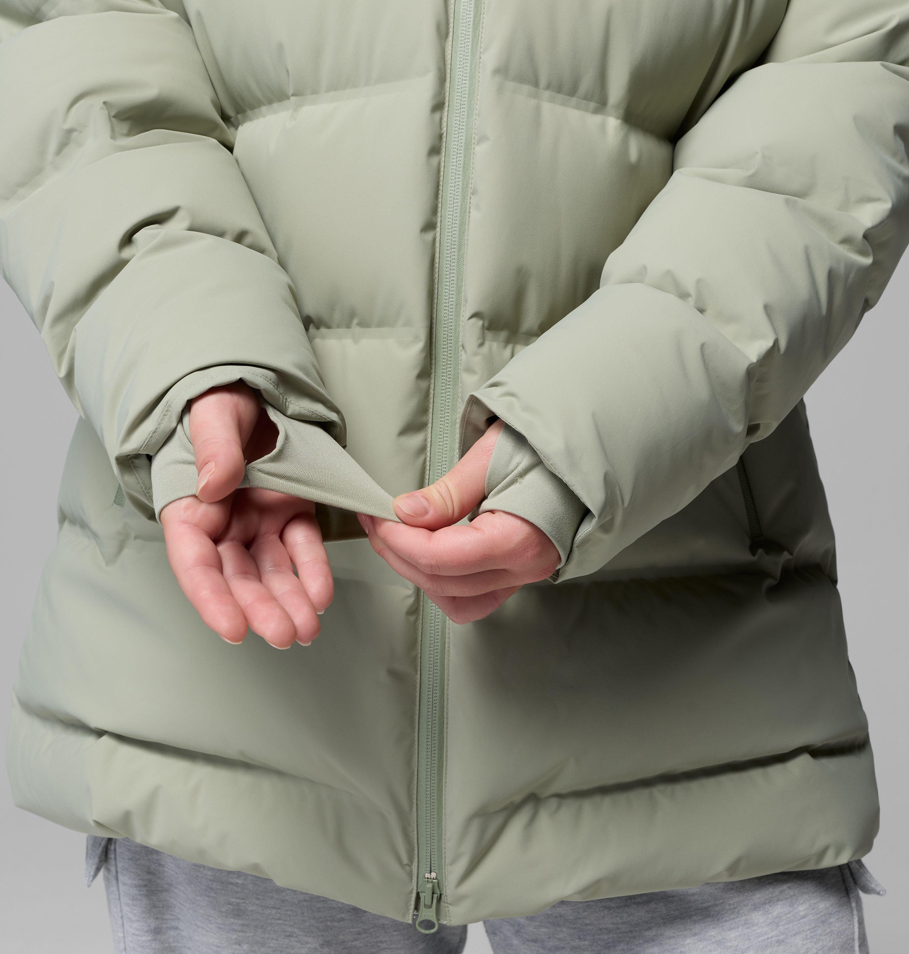Femme – Manteau mi-long à capuchon Amaze Puff Heat Seal – Grandes tailles 10
