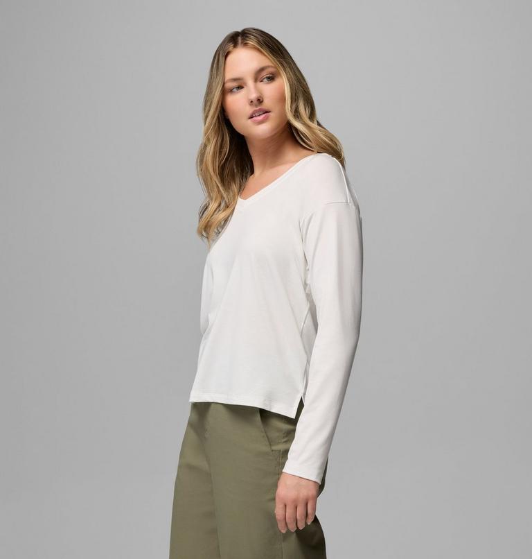 Women&rsquo;s Daniela Falls Long Sleeve Technical T-Shirt, Color: Sea Salt, image 4