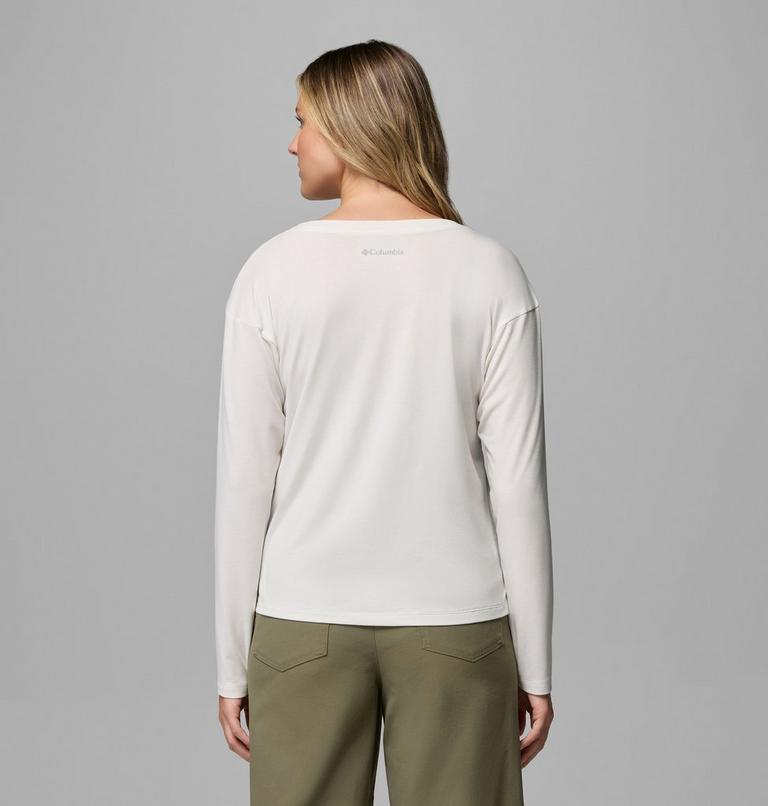 Women&rsquo;s Daniela Falls Long Sleeve Technical T-Shirt, Color: Sea Salt, image 3
