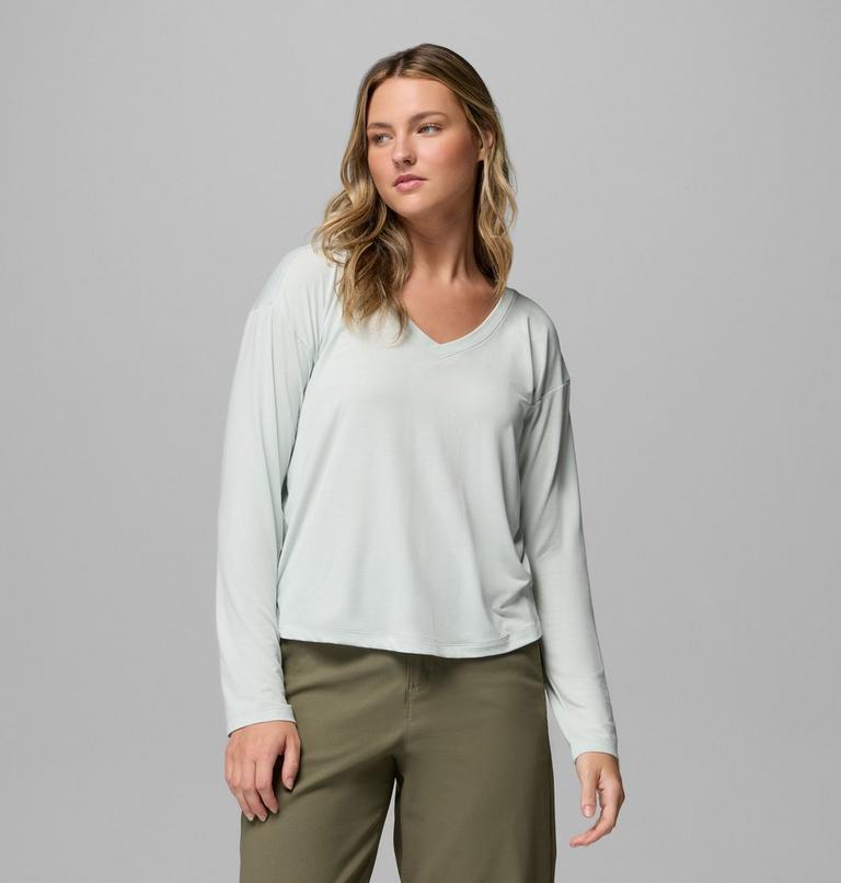 Women&rsquo;s Daniela Falls Long Sleeve Technical T-Shirt, Color: Tea Light, image 1