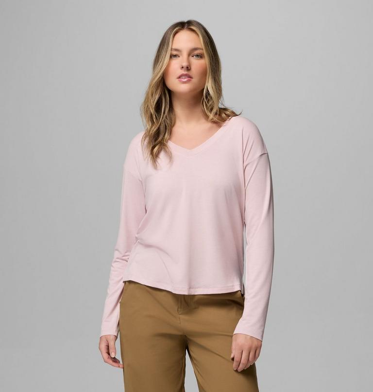 Women&rsquo;s Daniela Falls Long Sleeve Technical T-Shirt, Color: Mineral Pink, image 1