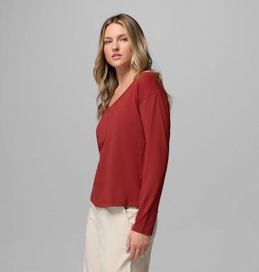 Women&rsquo;s Daniela Falls Long Sleeve Technical T-Shirt, Color: Red Oxide, image 4