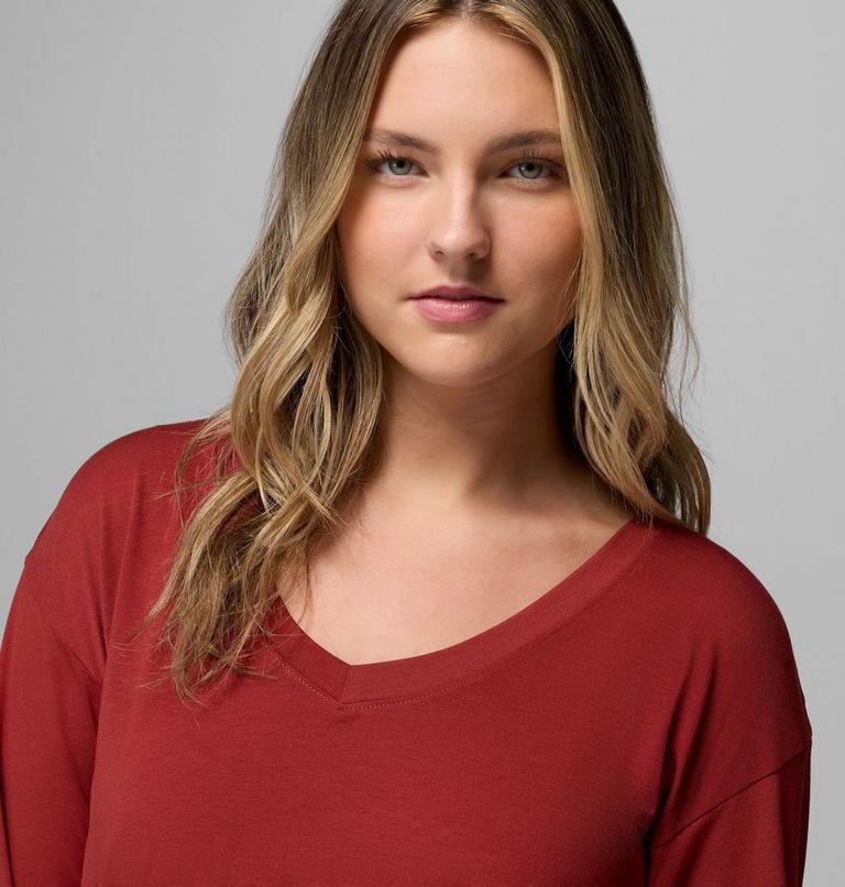 Women&rsquo;s Daniela Falls Long Sleeve Technical T-Shirt, Color: Red Oxide, image 5