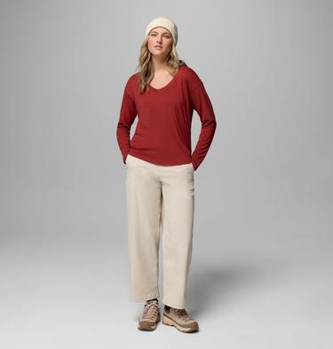 Women&rsquo;s Daniela Falls Long Sleeve Technical T-Shirt, Color: Red Oxide, image 2