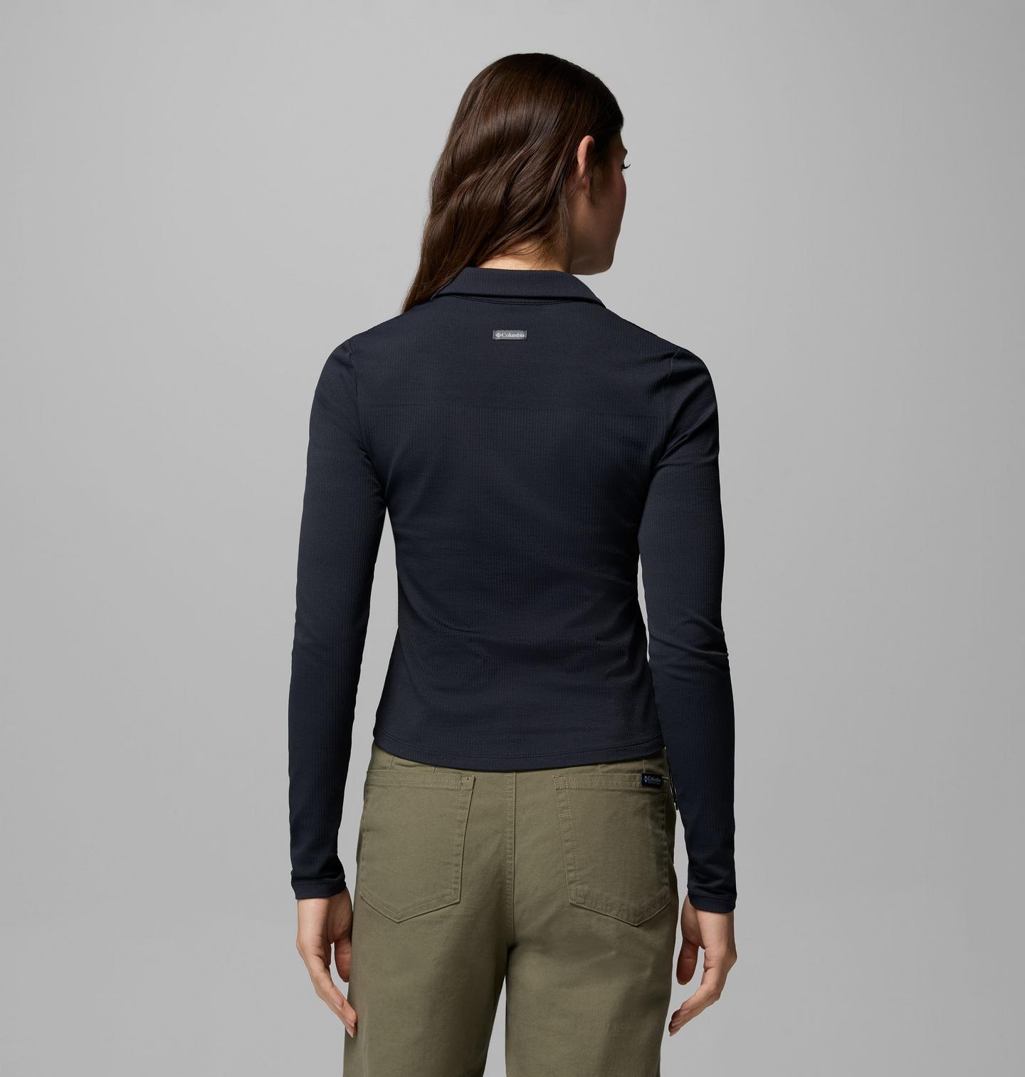 Женская рубашка Columbia Pinetown Canyon Long Sleeve, цвет: Чёрный — фото 3