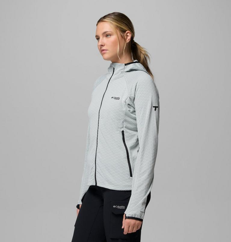 Women's Arctic Crest II Hooded Technical Fleece Jacket, Color: Tea Light, image 4