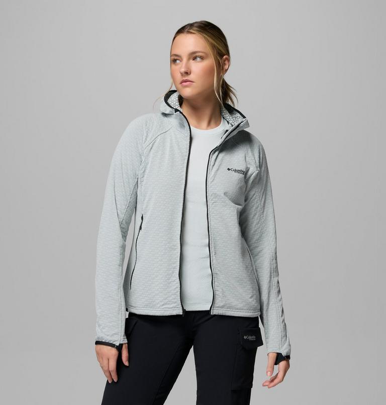 Women's Arctic Crest II Hooded Technical Fleece Jacket, Color: Tea Light, image 5
