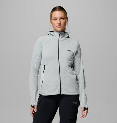 Women's Arctic Crest II Hooded Technical Fleece Jacket, Color: Tea Light, image 3
