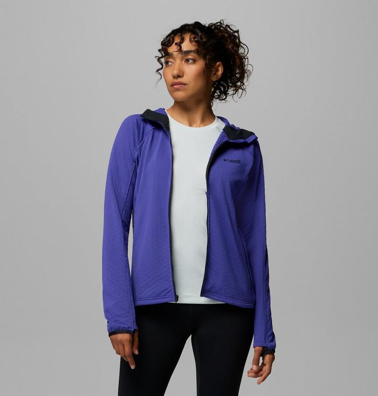 Women's Arctic Crest II Hooded Technical Fleece Jacket, Color: Purple Quartz, image 5