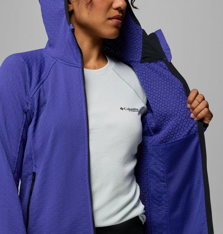 Women's Arctic Crest II Hooded Technical Fleece Jacket, Color: Purple Quartz, image 6