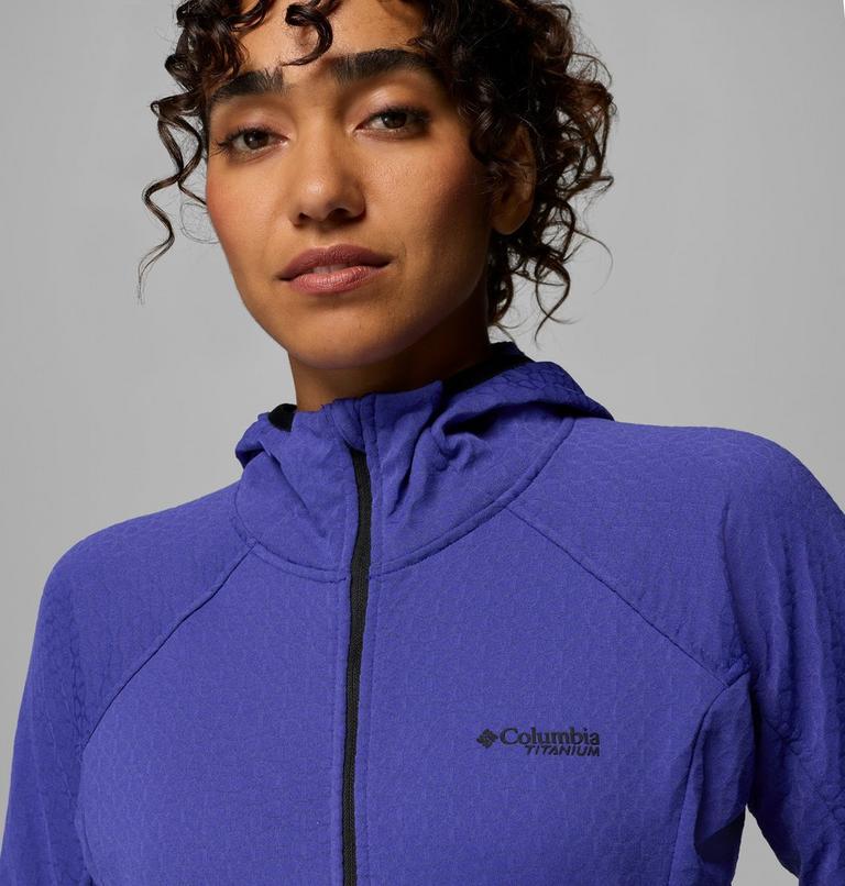 Women's Arctic Crest II Hooded Technical Fleece Jacket, Color: Purple Quartz, image 7