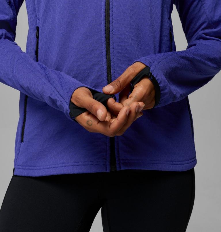 Women's Arctic Crest II Hooded Technical Fleece Jacket, Color: Purple Quartz, image 10