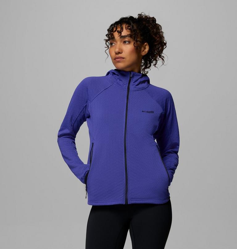Women's Arctic Crest II Hooded Technical Fleece Jacket, Color: Purple Quartz, image 1