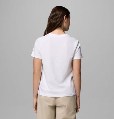 Women's Rolling Bend Graphic T-Shirt, Color: White, Hike Happy, image 7
