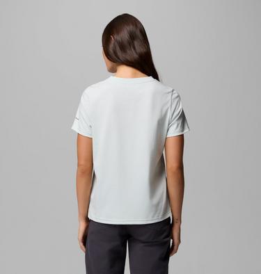 Women's Rolling Bend Graphic T-Shirt, Color: Tea Light, Hike Happy, image 11