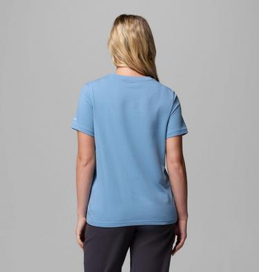 T-shirt Graphique Rolling Bend Femme, Color: Rainy Day, Flower Power Badge, image 11