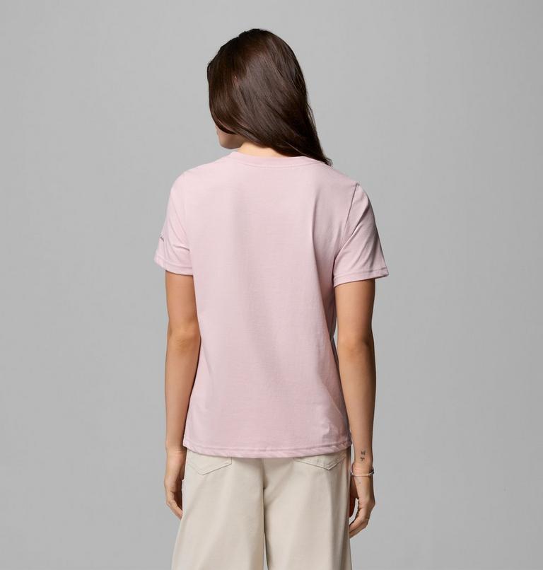 T-shirt Graphique Rolling Bend Femme, Color: Mineral Pink, Flower Power Badge, image 3