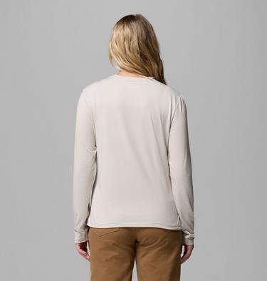 Women's Parsons Point Long Sleeve Technical Graphic T-Shirt, Color: Dark Stone Heather, All Terrain, image 11