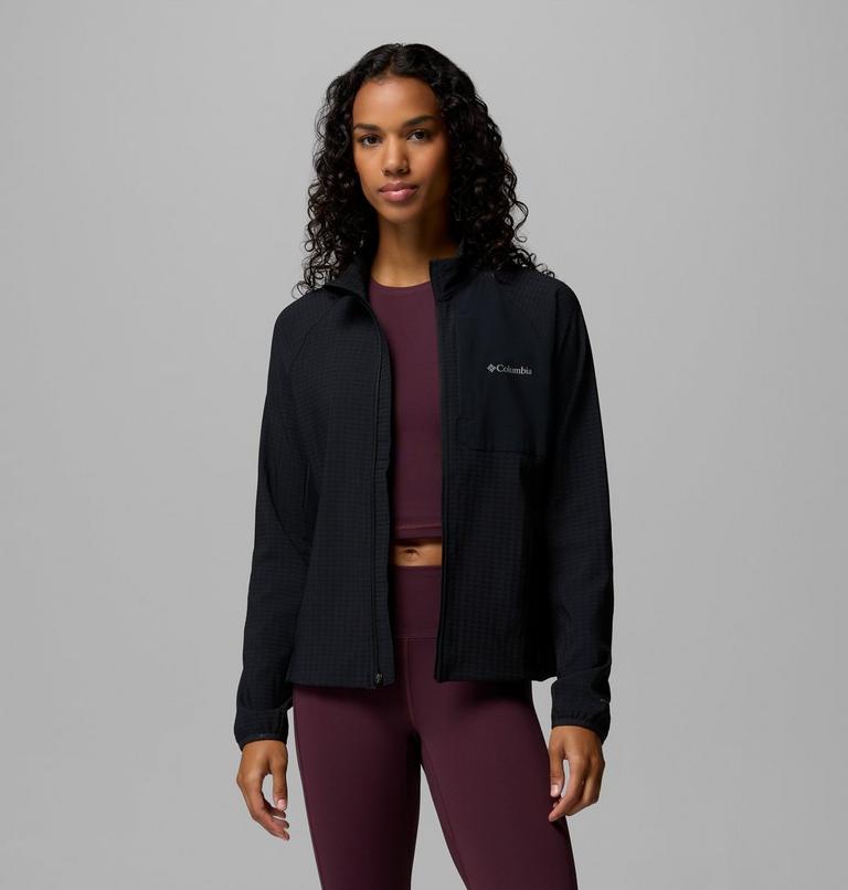 Women's Superior Summit Grid Fleece Jacket, Color: Black, image 5
