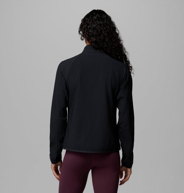 Women's Superior Summit Grid Fleece Jacket, Color: Black, image 3