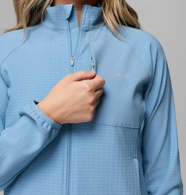 Women's Superior Summit Grid Fleece Jacket, Color: Rainy Day, image 7