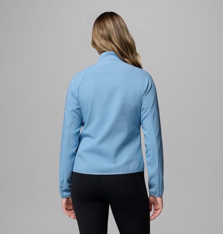 Women's Superior Summit Grid Fleece Jacket, Color: Rainy Day, image 3
