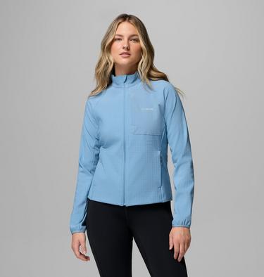 Women's Superior Summit Grid Fleece Jacket, Color: Rainy Day, image 3