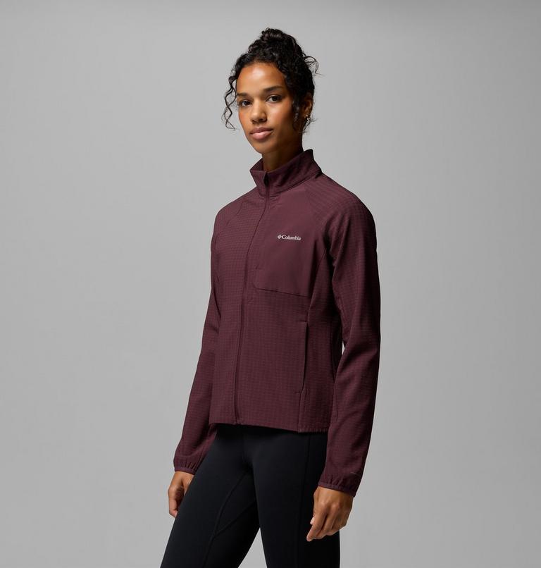 Women's Superior Summit Grid Fleece Jacket, Color: Moonvista, image 4
