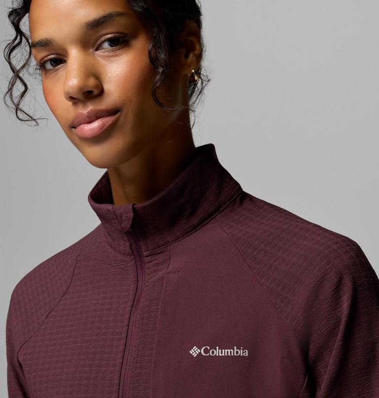 Women's Superior Summit Grid Fleece Jacket, Color: Moonvista, image 6