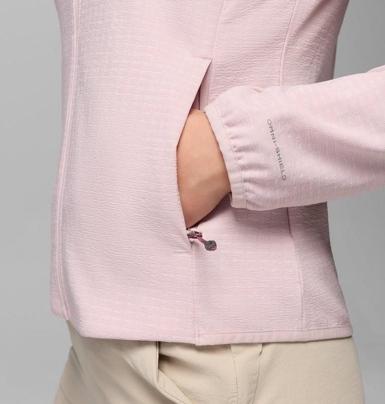 Women's Superior Summit Grid Fleece Jacket, Color: Mineral Pink, image 7